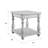 Gray Square End Table