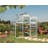 Palram - Canopia Mythos 6' W X 6' D Greenhouse Walk-In Hobby Twin Wall Polycarbonate Aluminum Frame Greenhouse Kit With Roof Vent - Silver-278146403-364970288