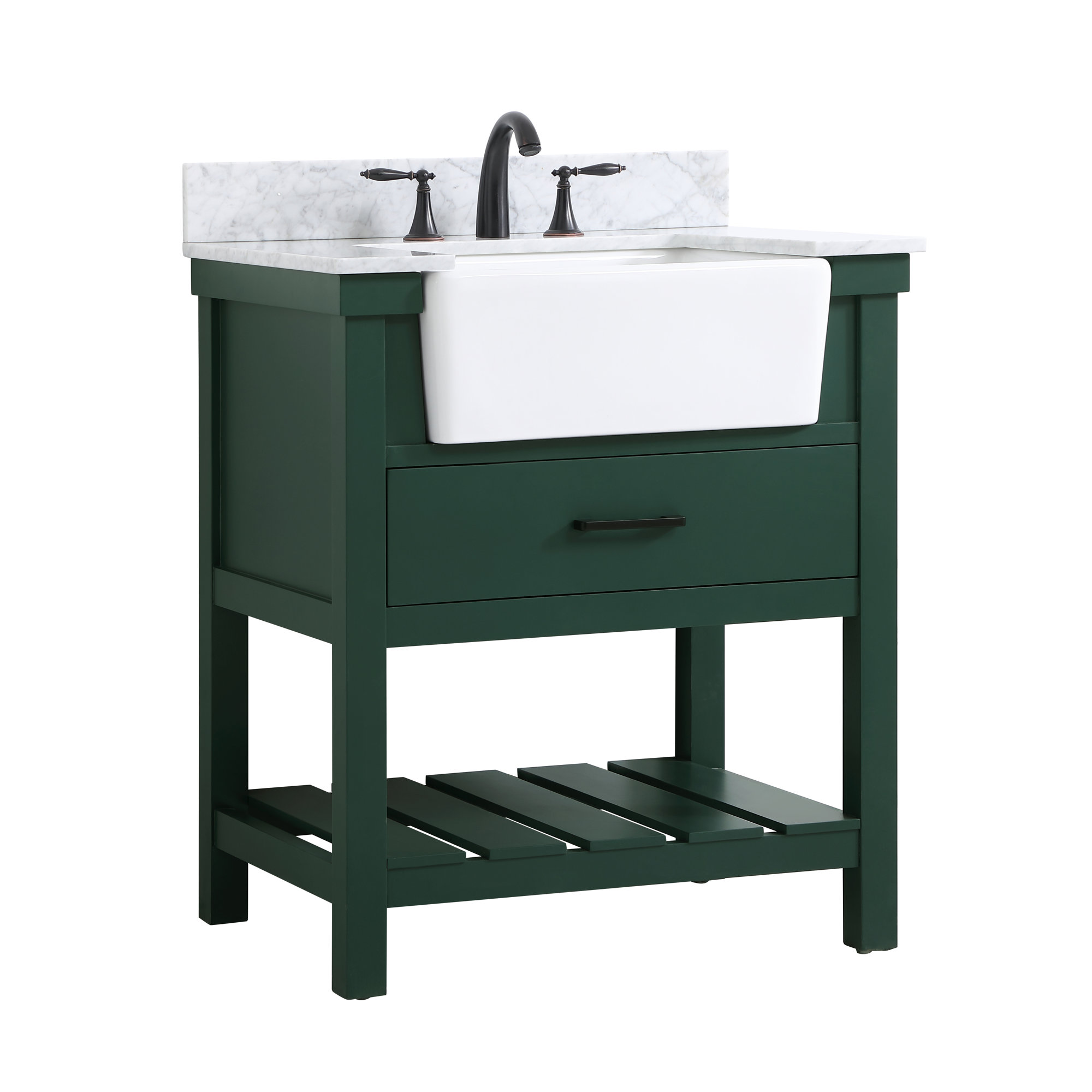 Pelaghia 30'' Single Bathroom Vanity, Green