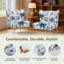 Fauteuil demi-tonneau en velours floral avec dossier courbé et pieds en métal-1214270269