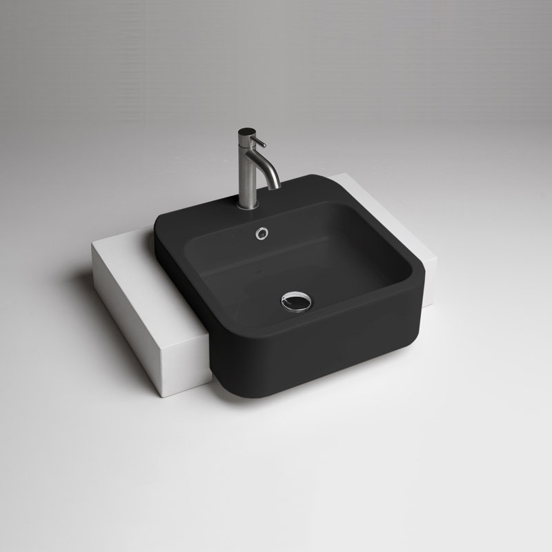 Cosa 18.9'' L Bathroom Sink, Matte Black, Single Hole