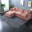 Canapés modulaires confortables, canapé en L en chenille pour la maison