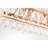 Anya Brushed Brass 8-Light Teardrop Rectangle Larger Chandelier