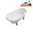 57.5'' x 29.5'' Freestanding Soaking Acrylic Bathtub-83636124-83636121