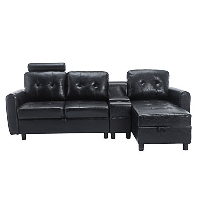 Upholstered L-Shaped Sectional Right Hand Facing