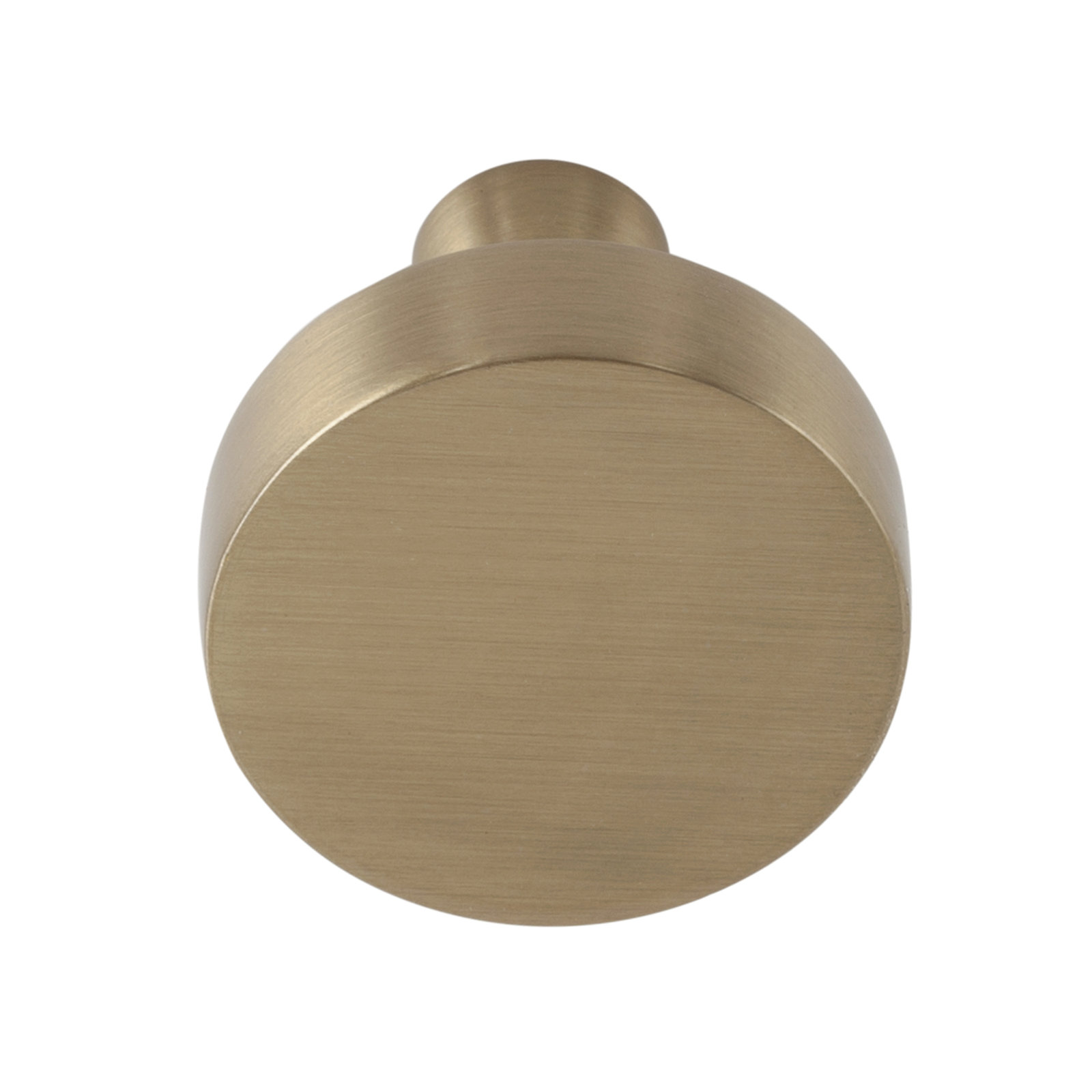 The Perfect Knob 1-1/8" Round Knob, Satin Brass