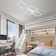 Raffa 3-Light Neutral Style Rectangular LED Semi Flush Mount Ceiling Light