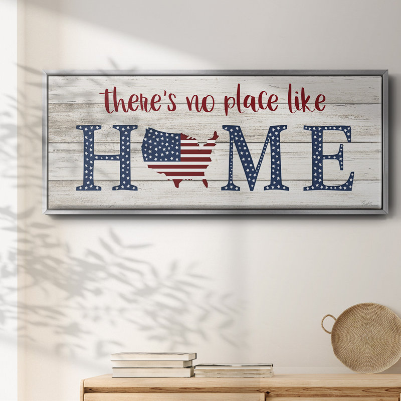 No Place Like Home- Framed Canvas