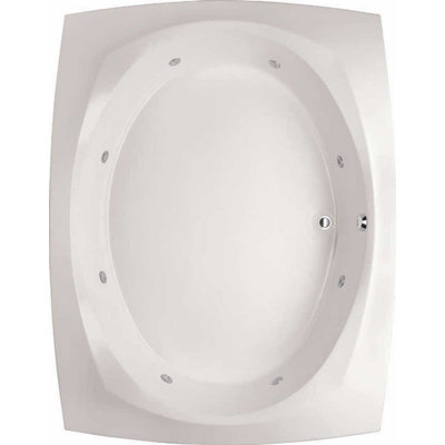 Largo 82'' x 64'' Whirlpool Acrylic Bathtub