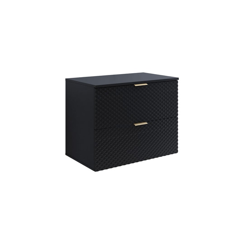 Aidrick 80mm Single Bathroom Vanity, Matte Black