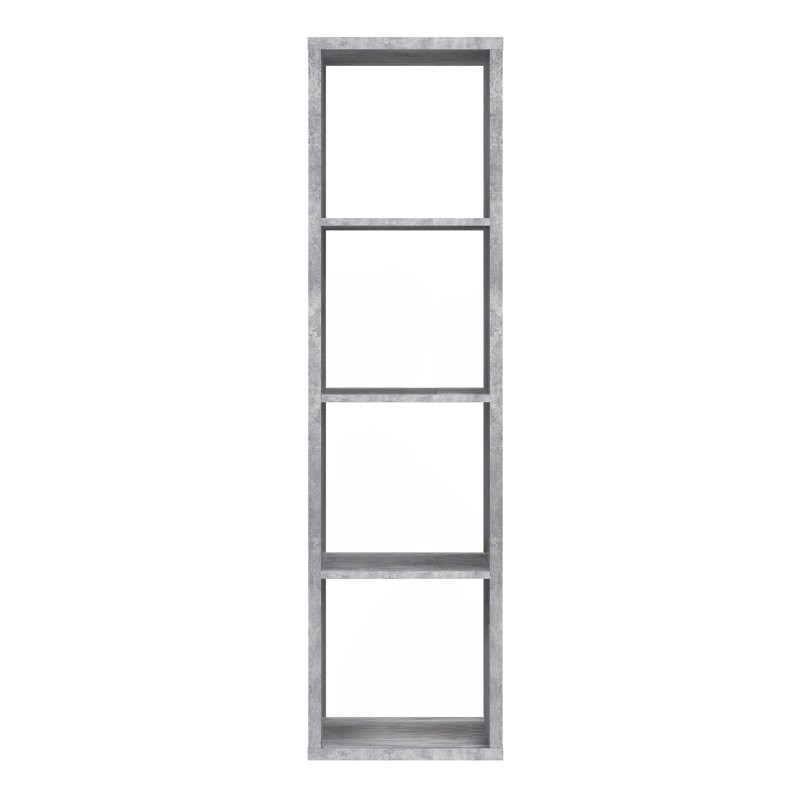 Cube Bookcase, (3 Shelves) 141.8cm.H x 141.8cm.W x 141.8cm.D, Grey