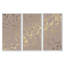 «Golden Marble Design II», reproduction de photo sur toile 3 pièces-1181652665-1181652664