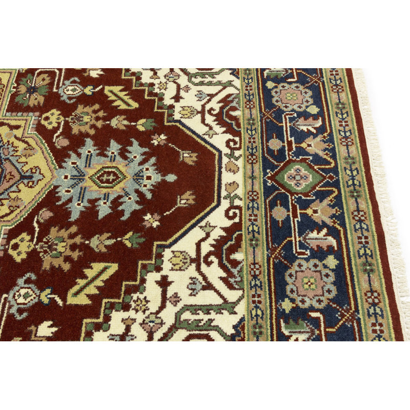 Rectangle Rectangle 8'10 X 11'10 Wool Area Rug