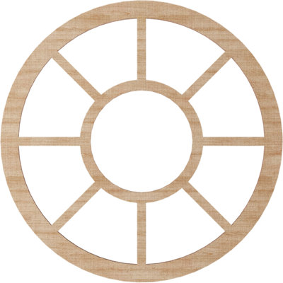 22"OD x 8"ID x 1/4"T Grace Wood Fretwork Pierced Ceiling Medallion, Hickory