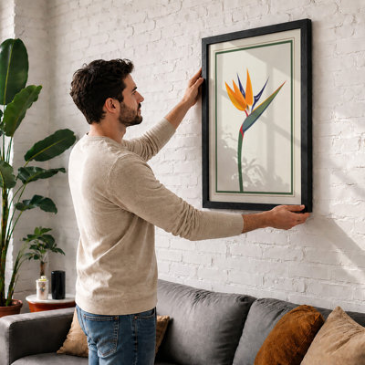 Bird of Paradise Botanical - Framed Print