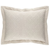 Washed Linen Quilted Sham