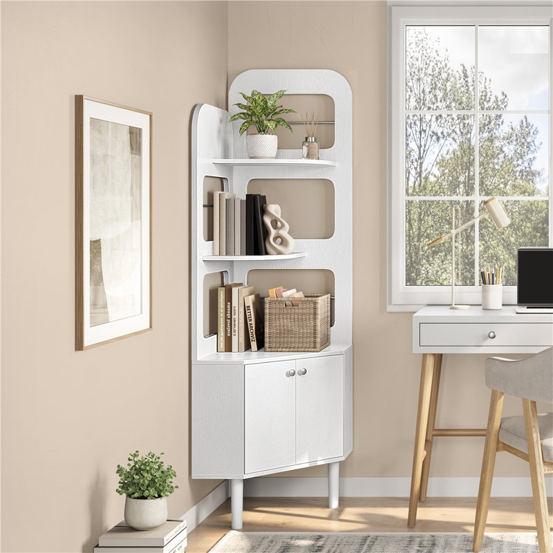 166.5cm H x 45cm W Bookcase, White