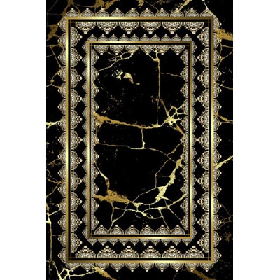 Tapis de couloir luxueux, 100% velours, 31,5 po x 59,1 po | Semelle en coton antidérapant, hauteur des poils: 0,4 po | Antibactérien et lavable à la machine, impression numérique 3D | Design élégant pour le salon et le vestibule
