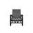 Belle Isle Sling Aluminum Frame Hidden Motion Chat/Lounge Chair With Marine Grade Polymer Arm Accent-98358310-98714542