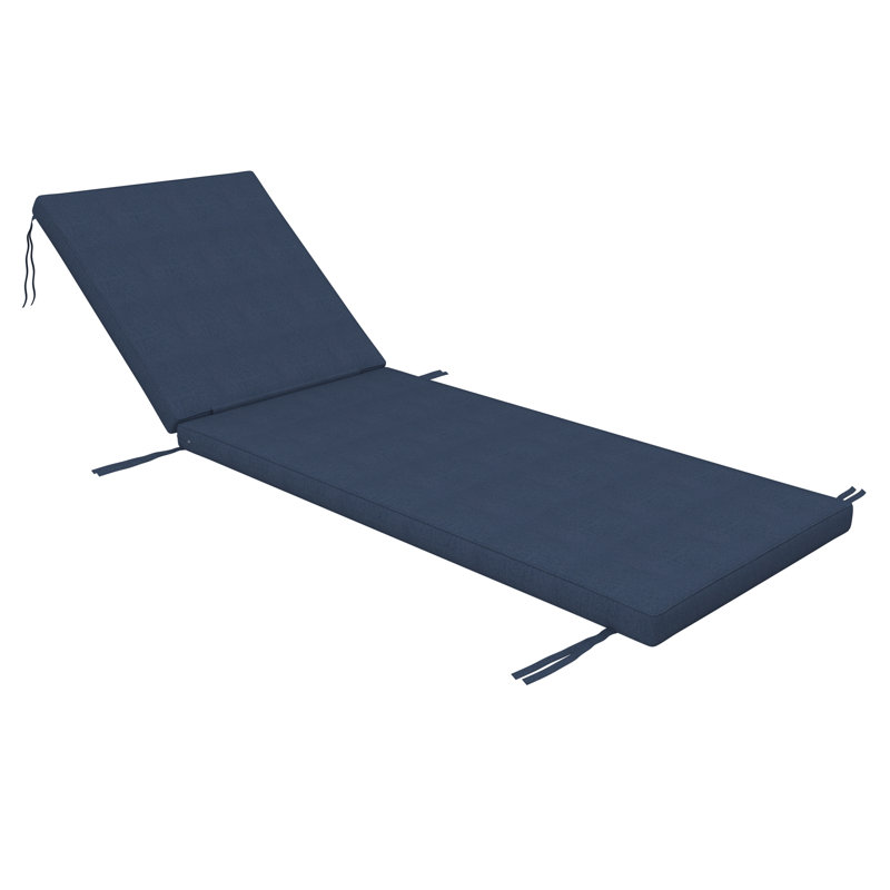 Sunbrella® Outdoor Chaise Cushion, Sunbrella® Spectrum Indigo, 26" W x 80" D