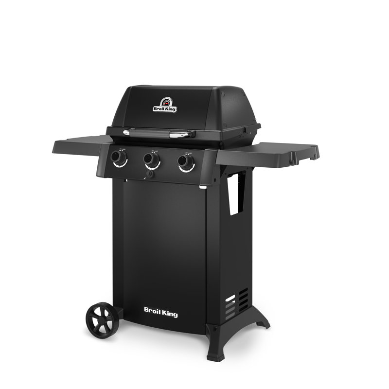 Gem 310 Shadow 3-Burner Propane Gas Grill in Black