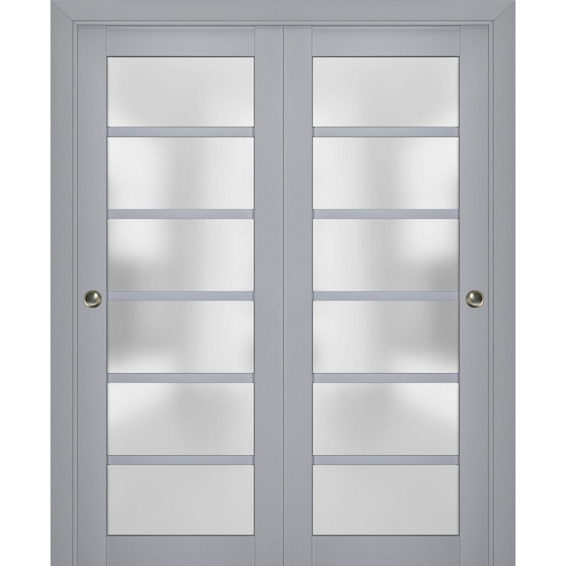 Portes de placard Veregio, 36 po x 96 po, Gris
