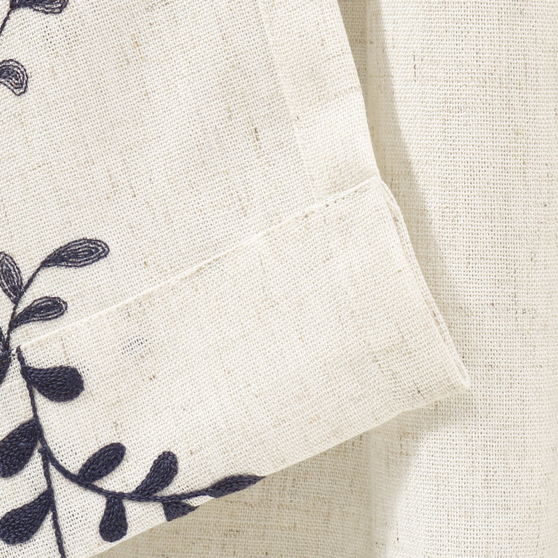 Panneau de rideau simple obscurcissant avec passe-tringle Gabler, Bleu marine, L 52 po x L 96 po