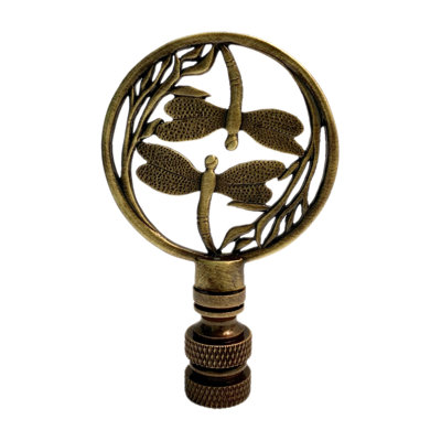 Double Dragonfly Lamp Finial