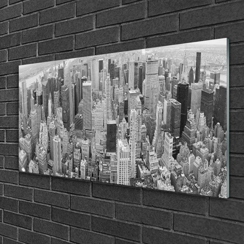 City Houses - Unframed Photograph on Glass