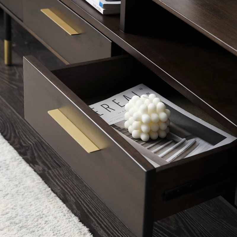 Meuble télé de luxe rétro léger, 86.61"