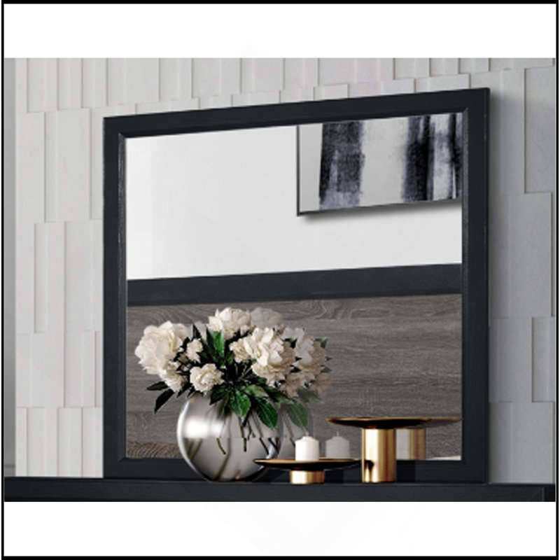 Miroir SOLUTO GRIS ET NOIR