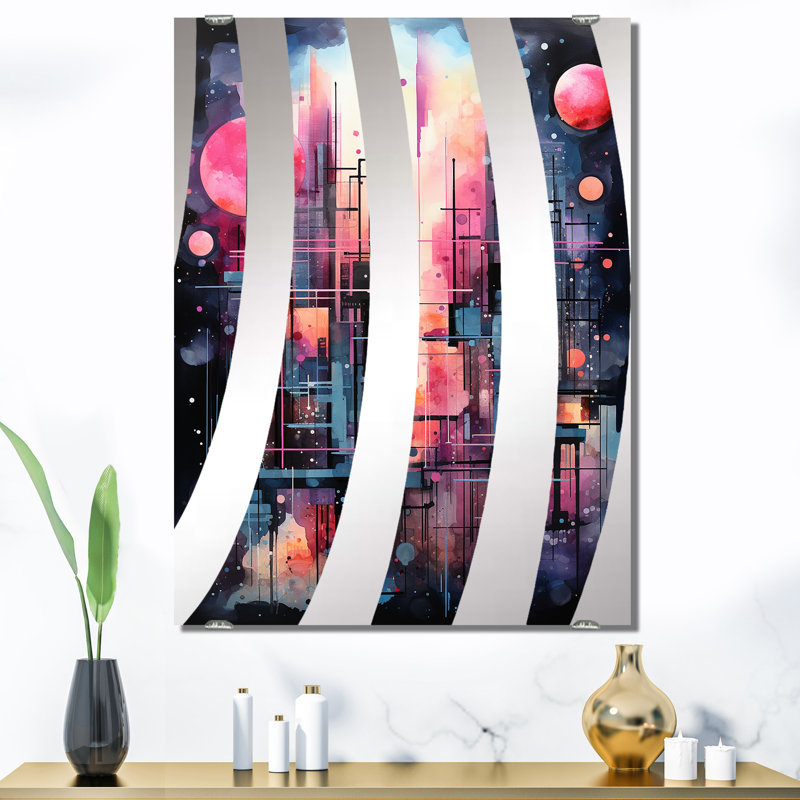 Grand miroir mural GIRMURU - Northern Lights MIR135502, 40 po x 30 po
