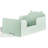 Bear-Shaped Toddler Floor Bed for Ages 3-6, Safe Pine Wood Cot with Rounded Corners, Green-1297652001