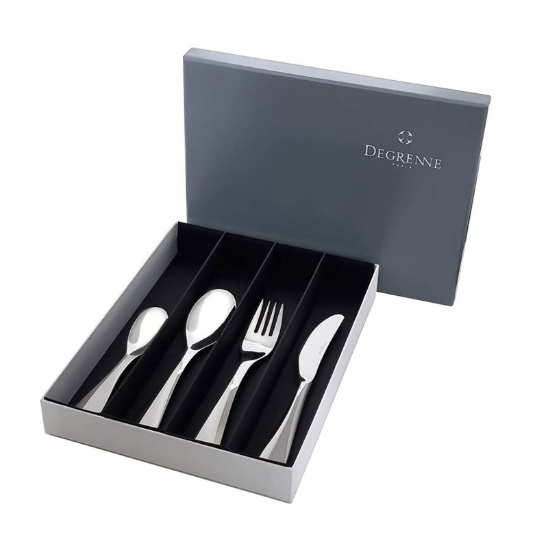DEGRENNE Paris Gourmet Stainless Steel Flatware Set