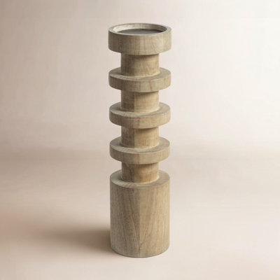 Mango Wood Pillar Holder