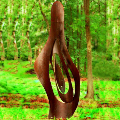 Metal Abstract Garden Art