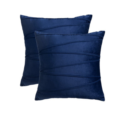 Ensemble de 2 coussins décoratifs en velours (inséré inclus)