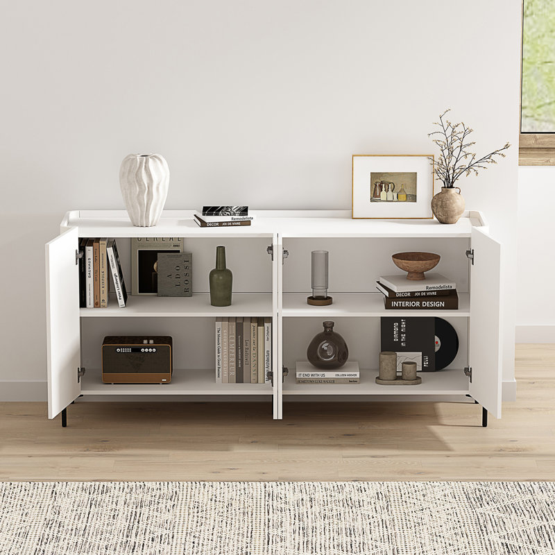 Abbey 67" Sideboard In White, White
