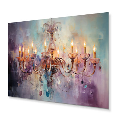 Lustre impressionniste splendeur pointillisme - lustre mural en métal