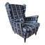 Velvet Wingback Chair