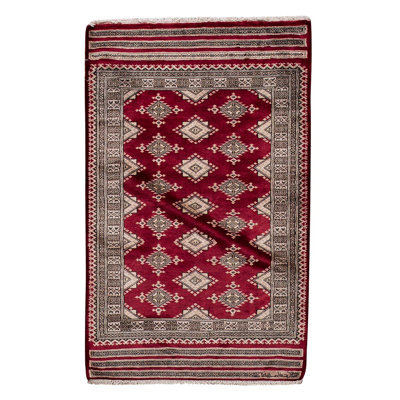 Tapis beige noué à la main de haute qualité