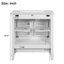 Meuble-lavabo de 30 pouces avec lavabo simple, structure en bois massif et panneau de fibres à densité moyenne, 2 portes à fermeture en douceur, 1 tiroir divisé, 2 tablettes de rangement, un grand espace de rangement, idéal pour les petites et moyenn-115898485