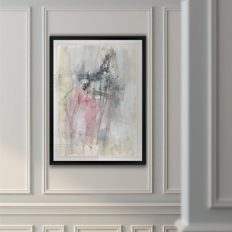 Eleesha tenant le temps II - impression sur toile tendue, H 18,5 po x l 24,5 po x P 1,5 po, Cadre noir