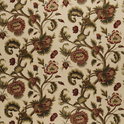 Jacobean Printed Crewel Fabric