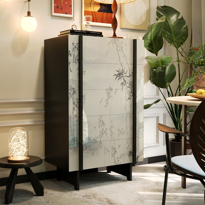 Nouveau coffre d'appoint de style rétro chinois