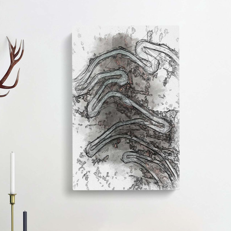 Maloja Pass In Switzerland In Abstract - Wrapped Canvas Print, 76cm H x 50cm W x 3cm D