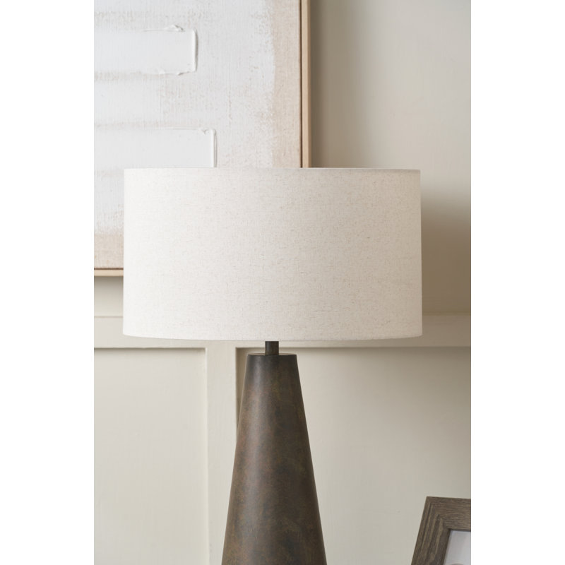 Jute Drum Lamp Shade ( Uno ) in Beige, 26" H x 45" W x 45" D