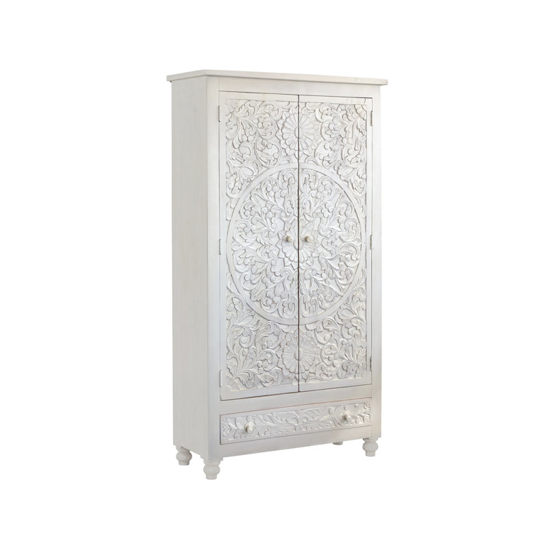 Yara 2 Door Solid Wood Wardrobe