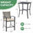 2 - Person Wicker Patio Dining Set with Square Table