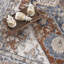 Tapis orange lavable à la machine Medallion Design Performance-88967375
